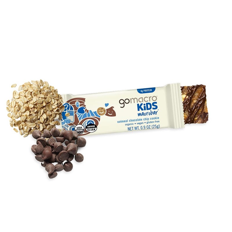 GoMacro Kids MacroBar Organic Vegan Snack Bars - Oatmeal Chocolate Chip Cookie (0.90 Ounce Bars, 7 Count) - Image 2